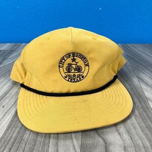 Richardson Outdoor Hat Men's Adjustable Yellow City of Houston Texas